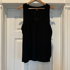 Madewell V-Neck Black Tank Top XL